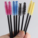 Bittb 100pc Eyelashes Eyebrow Brushes Makeup Applicator Eye Lash Extension Disposable Brushes Set Mascara Wands Eyelash Brushes