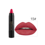 NICEFACE 24 Colors Matte Lipstick Cosmetics Waterproof Long Lasting Beauty Nude Lips Makeup Velvet Matte Lip Sitck Crayon Pencil