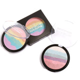 FOCALLURE Pro DIY Rainbow Highlighter Powder Palette Bronzer Contour Soft Mineral Face Highlighter Makeup Palette Kit