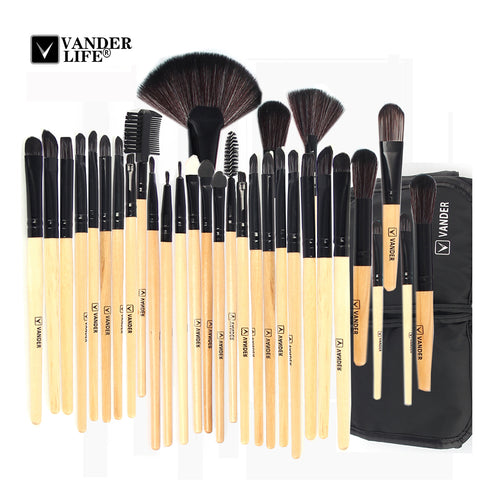 Stock Clearance !!! 32Pcs Makeup Brushes Professional Cosmetic Make Up Brush Set The Best Quality Foundation Beauty Tool