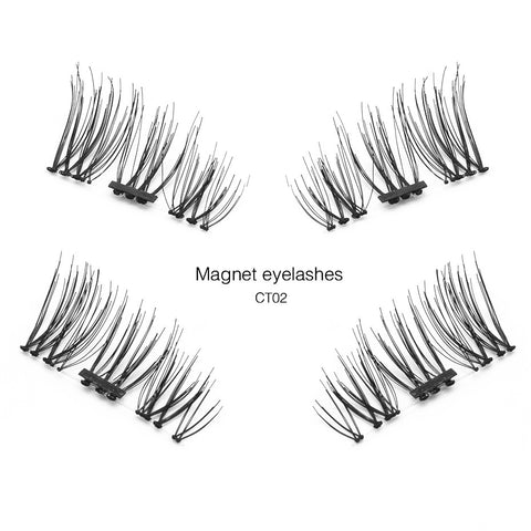 Shozy Pcs/Pair 3D 0.2mm Magnetic Eyelashes Extension Eye Beauty Makeup Accessories Soft Hair Fake Eyelashes False lashes-CT