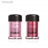 FOCALLURE 12 Colors Eye Shadow Powder Super Bright Shining Bright Glitter Powder Diamond Makeup