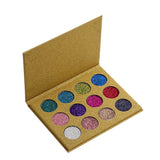1PC Glitter Injections Pressed Glitters Single Eyeshadow Diamond Rainbow Makeup Cosmetic Eye shadow Magnet Palette 12 Colors