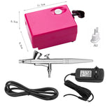Air Brush Compressor Airbrush 0.4mm Needle Art Kit Set for Body Paint Makeup Craft Toy Models airbrush cake Temporary Tattoo