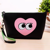 New Arrival Women PU Leather Prints Cosmetic Organizer bag Lady Cute Waterproof European and American Style Storage Makeup bags