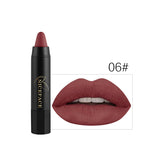 NICEFACE 24 Colors Matte Lipstick Cosmetics Waterproof Long Lasting Beauty Nude Lips Makeup Velvet Matte Lip Sitck Crayon Pencil