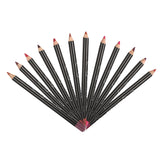Qibest Brand 12 Colors Waterproof Lip Liner Makeup Set Long-lasting Matte Lipsticks Wood Persistent Nude Lip Pencil Lot