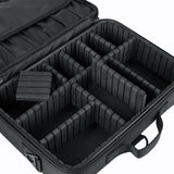 Hotrose Professional Makeup Brush Case 3 Layers Cosmetic Beauty Artist Organizer Makeup Suitcase Large Space with Shoulder Strap
