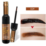 Long Lasting Eye Brow Makeup 3D Peel Off Eyebrow Gel + Eyebrow Stencil Natural Eyebrow Tint Tattoo Mascara
