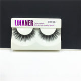 1Pair New Real Mink Natural Long Black False Eyelashes Fake Eye Lashes Makeup Extension Tools