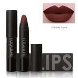 Focallure Makeup Matte Lipstick Metallic Pigment Nude Lips Makeup Long Lasting Lip Stick Pen Mineral Cosmetics maquiagem