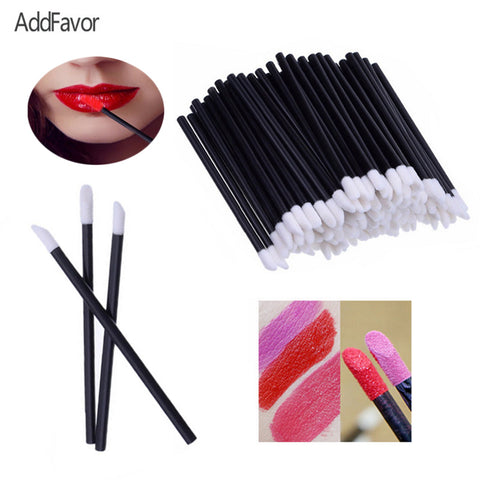 AddFavor 100pc Makeup Lip Gloss Brush Disposable Lipstick Brushes Eyeliner Eye Shadow Applicator Tools Beauty Essentials