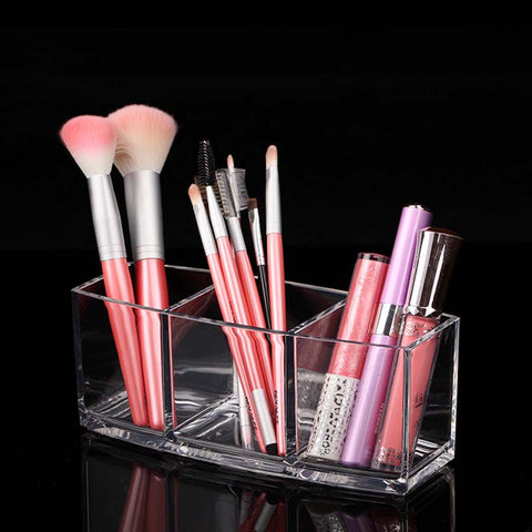 New Fashion Acrylic Makeup Organizer Cosmetic Holder Brush and Accessory Organizer Makeup Tools Storage Box Free Shipping