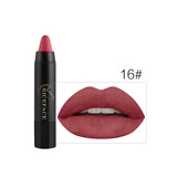 NICEFACE 24 Colors Matte Lipstick Cosmetics Waterproof Long Lasting Beauty Nude Lips Makeup Velvet Matte Lip Sitck Crayon Pencil