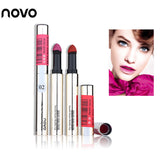 Newest Novo Silky Air Cushion Powder Matte Lipstick Long lasting Waterproof Bite Lips Smooth Elastic Lip Stick Makeup Lip Tint
