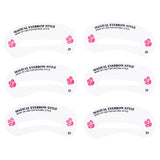 24 Pcs Pro Reusable Eyebrow Stencil Set Eye Brow DIY Drawing Guide Styling Shaping Grooming Template Card Easy Makeup Beauty Kit