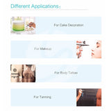Air Brush Compressor Airbrush 0.4mm Needle Art Kit Set for Body Paint Makeup Craft Toy Models airbrush cake Temporary Tattoo