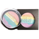 FOCALLURE Pro DIY Rainbow Highlighter Powder Palette Bronzer Contour Soft Mineral Face Highlighter Makeup Palette Kit