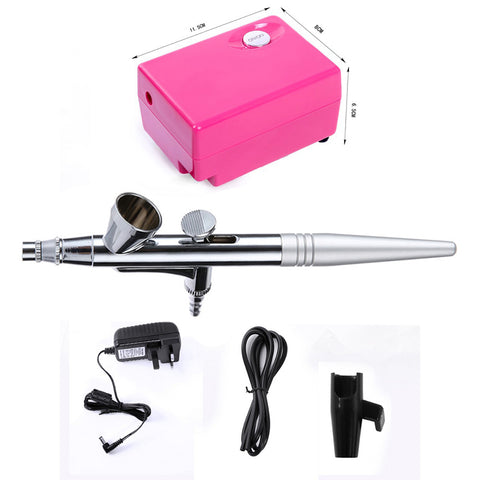 Air Brush Compressor Airbrush 0.4mm Needle Art Kit Set for Body Paint Makeup Craft Toy Models airbrush cake Temporary Tattoo