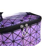 Functional Cosmetic Bag Women Fashion PU Leather Travel Make Up Necessaries Organizer Zipper Makeup Case Pouch Toiletry Kit Bag