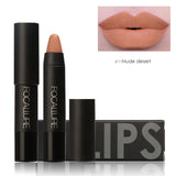Focallure Makeup Matte Lipstick Metallic Pigment Nude Lips Makeup Long Lasting Lip Stick Pen Mineral Cosmetics maquiagem