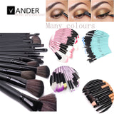 VANDER Soft Makeup Brushes Set 32 PCS Multi-Color Maquillage Beauty Brushes Best Gift Kabuki Pinceaux Brush Set Kit + Pouch Bag