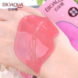BIOAQUA 8pcs Skin Care Crystal Collagen Lip Mask Moisture Essence Lip Care Pads Anti Ageing Wrinkle Patch Pad Gel For Makeup
