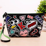 New Arrival Women PU Leather Prints Cosmetic Organizer bag Lady Cute Waterproof European and American Style Storage Makeup bags