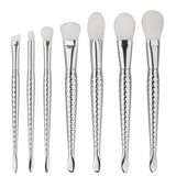 7pcs Pro Mermaid Makeup Brushe Cosmetic Foundation Powder Eyeshadow Contour Concealer Blending Blush Fish Tail Fish-shaped Brush