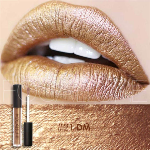 FOCALLURE Waterproof Matte Liquid Lipstick Moisturizer Smooth Lip Stick Long Lasting Lip Gloss Cosmetic Beauty Makeup